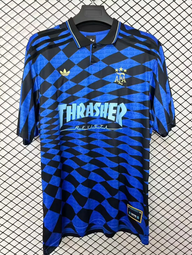 Argentina 2026 Black/Blue Wavy Checkerboard Thrasher Version Jersey
