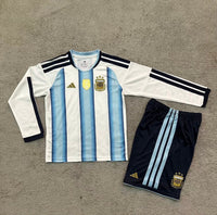 Argentina 2026 White/Blue/Black Home Kids Jersey Set