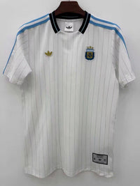 Argentina 2026 White/Gray Vertical Stripes Jersey