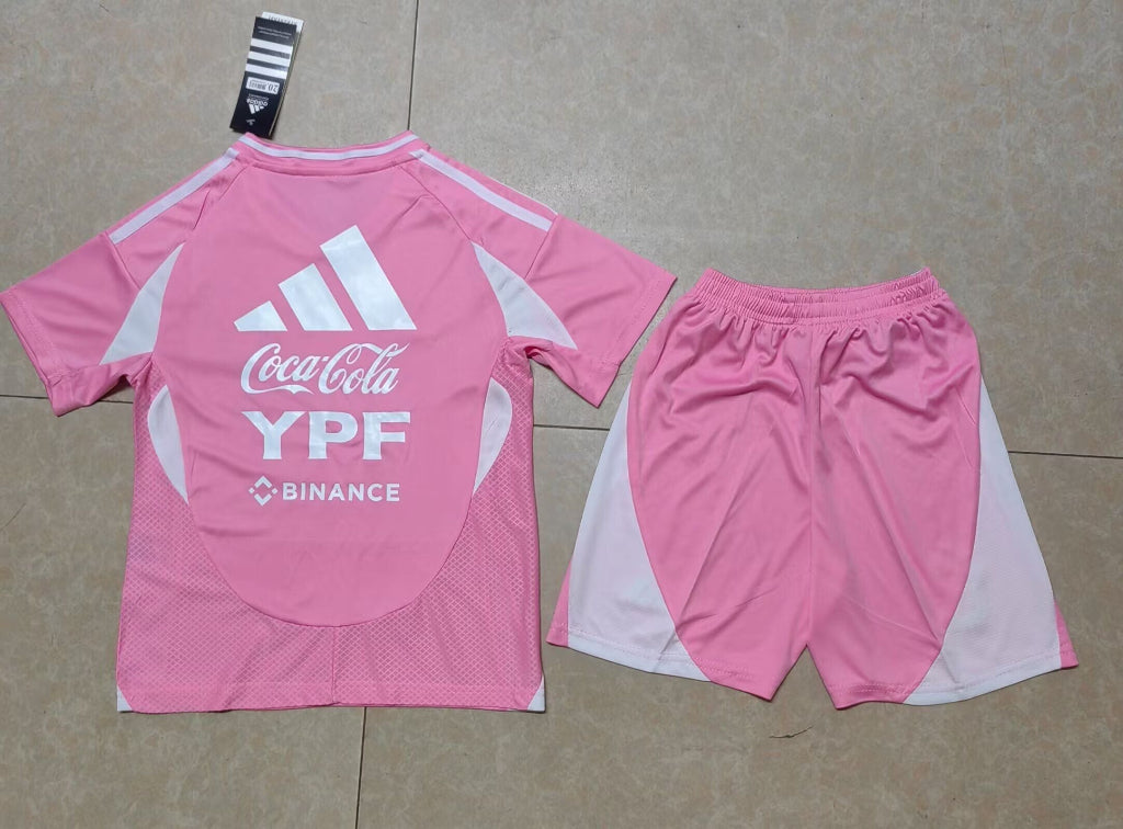 Argentina 25/26 Pink Kids Jersey Set