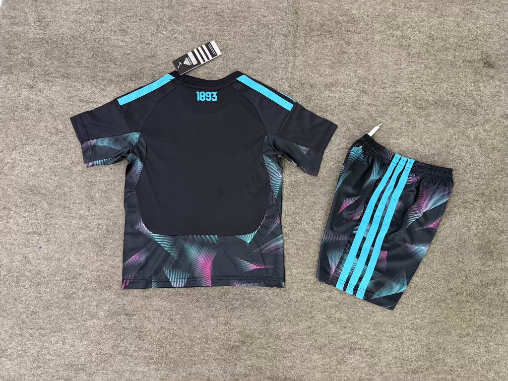 Argentina 26/27 Black/Blue Goalkeeper Kids Jersey Set