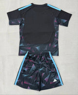 Argentina 26/27 Black/Blue Goalkeeper Kids Jersey Set