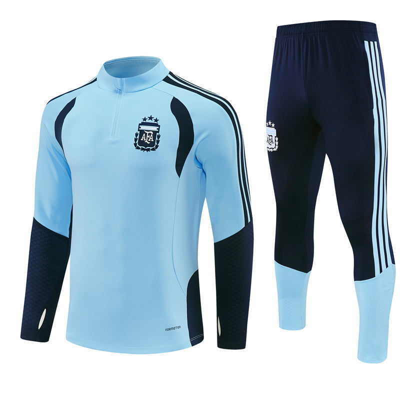 Argentina 26/27 Light Blue and Dark Navy Training Tracksuit Set