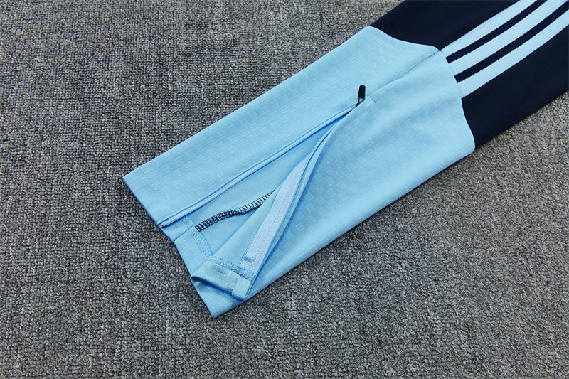 Argentina 26/27 Light Blue and Dark Navy Training Tracksuit Set