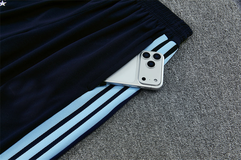 Argentina 26/27 Light Blue and Dark Navy Training Tracksuit Set