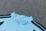 Argentina 26/27 Light Blue and Dark Navy Training Tracksuit Set