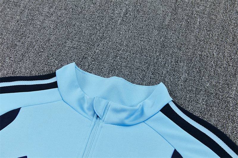 Argentina 26/27 Light Blue and Dark Navy Training Tracksuit Set