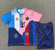 Argentina 26/27 MESSI Soccer Uniform Kids Jersey Set