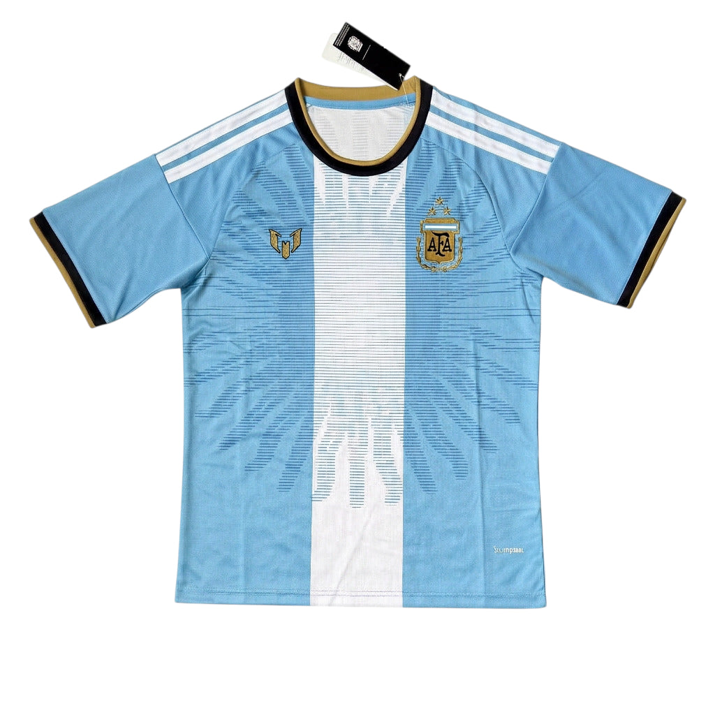Argentina 26/27 Sky Blue/Gold Trim Training Jersey 