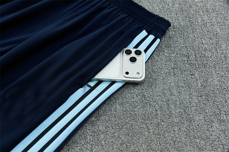 Argentina 26/27 White and Navy Blue Training Tracksuit Set