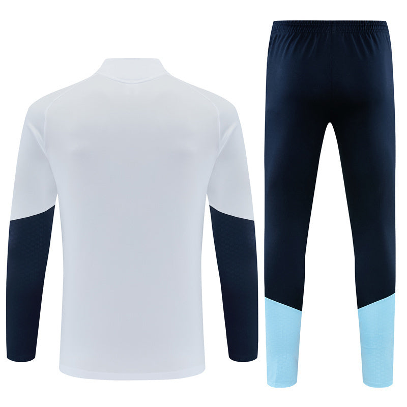 Argentina 26/27 White and Navy Blue Training Tracksuit Set