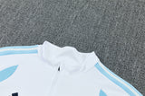 Argentina 26/27 White and Navy Blue Training Tracksuit Set