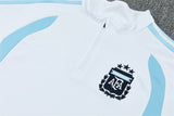 Argentina 26/27 White and Navy Blue Training Tracksuit Set