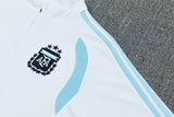 Argentina 26/27 White and Navy Blue Training Tracksuit Set
