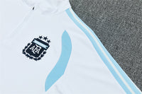 Argentina 26/27 White and Navy Blue Training Tracksuit Set