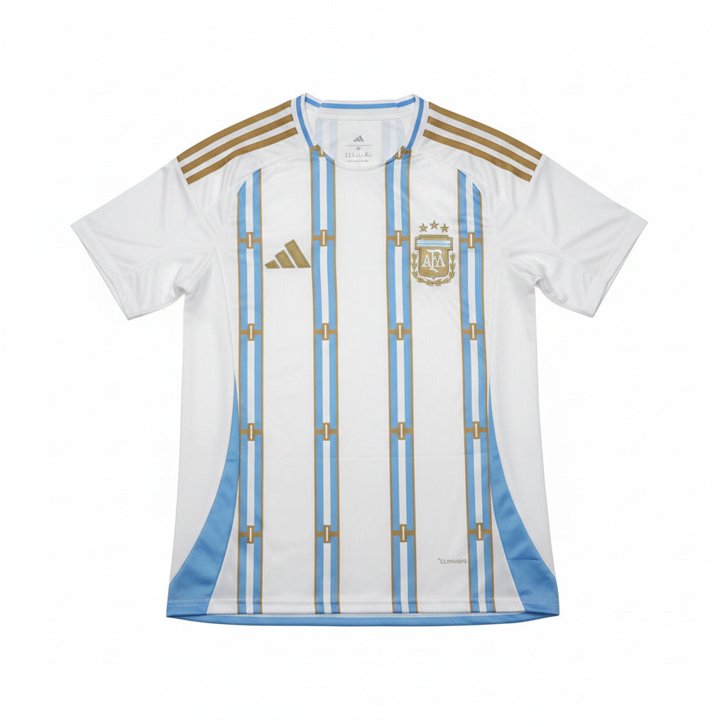 Argentina 26/27 White/Blue/Gold Special Jersey