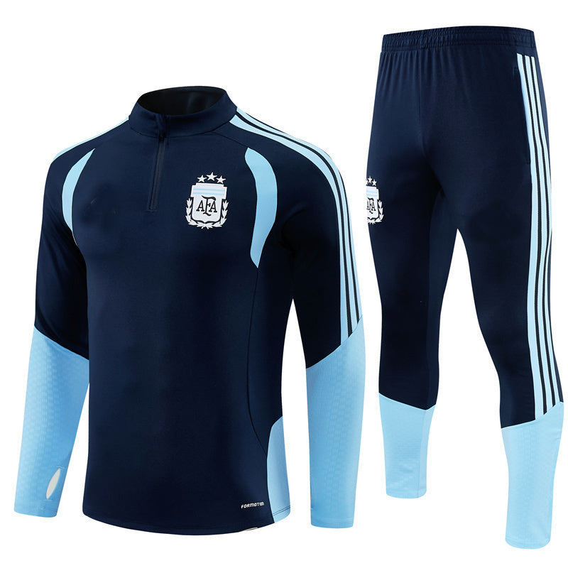 Argentine 26/27 Dark Navy/Sky Blue Training Tracksuit Set