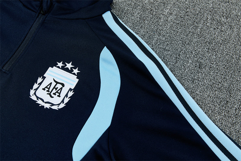 Argentine 26/27 Dark Navy/Sky Blue Training Tracksuit Set
