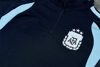 Argentine 26/27 Dark Navy/Sky Blue Training Tracksuit Set
