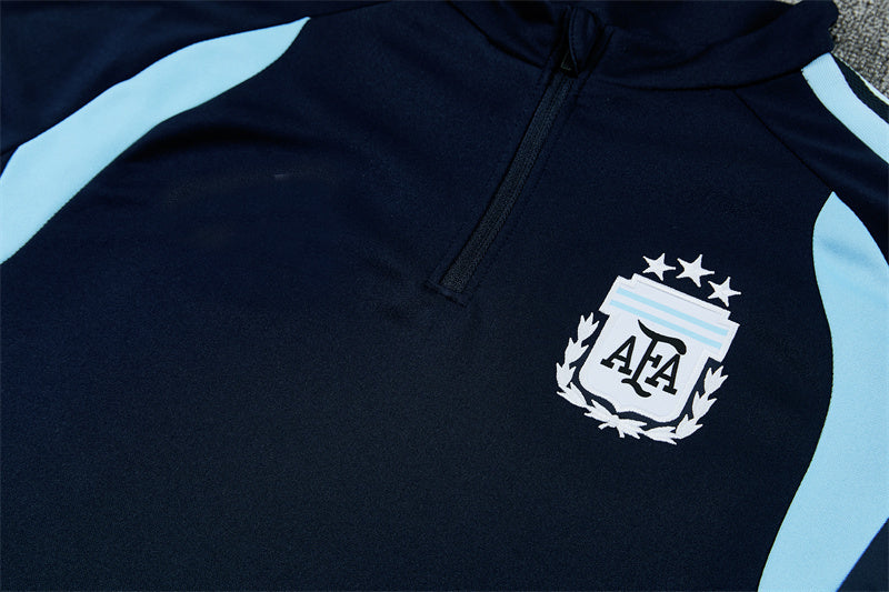 Argentine 26/27 Dark Navy/Sky Blue Training Tracksuit Set