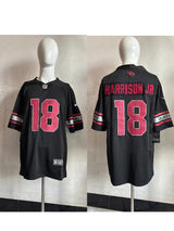 Arizona 25/26 Harrison Jr. #18 Black Game NFL Jersey
