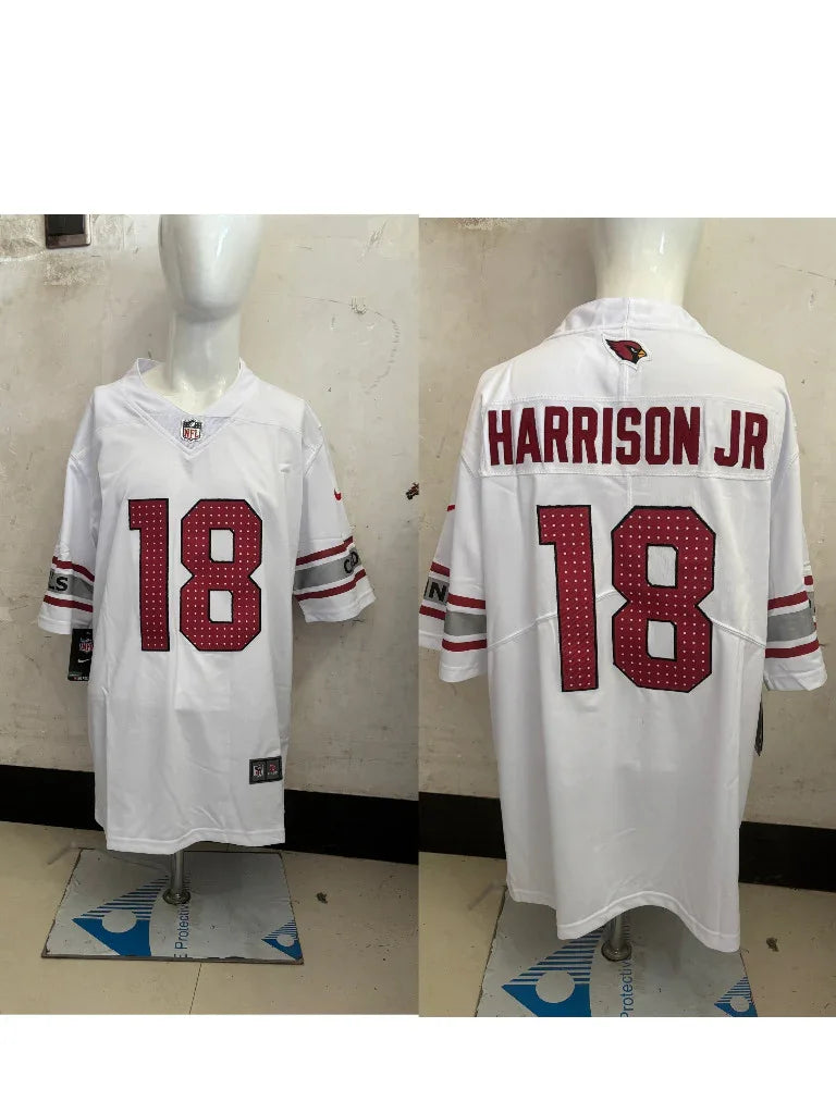 Arizona 25/26 Harrison Jr. #18 White Game NFL Jersey