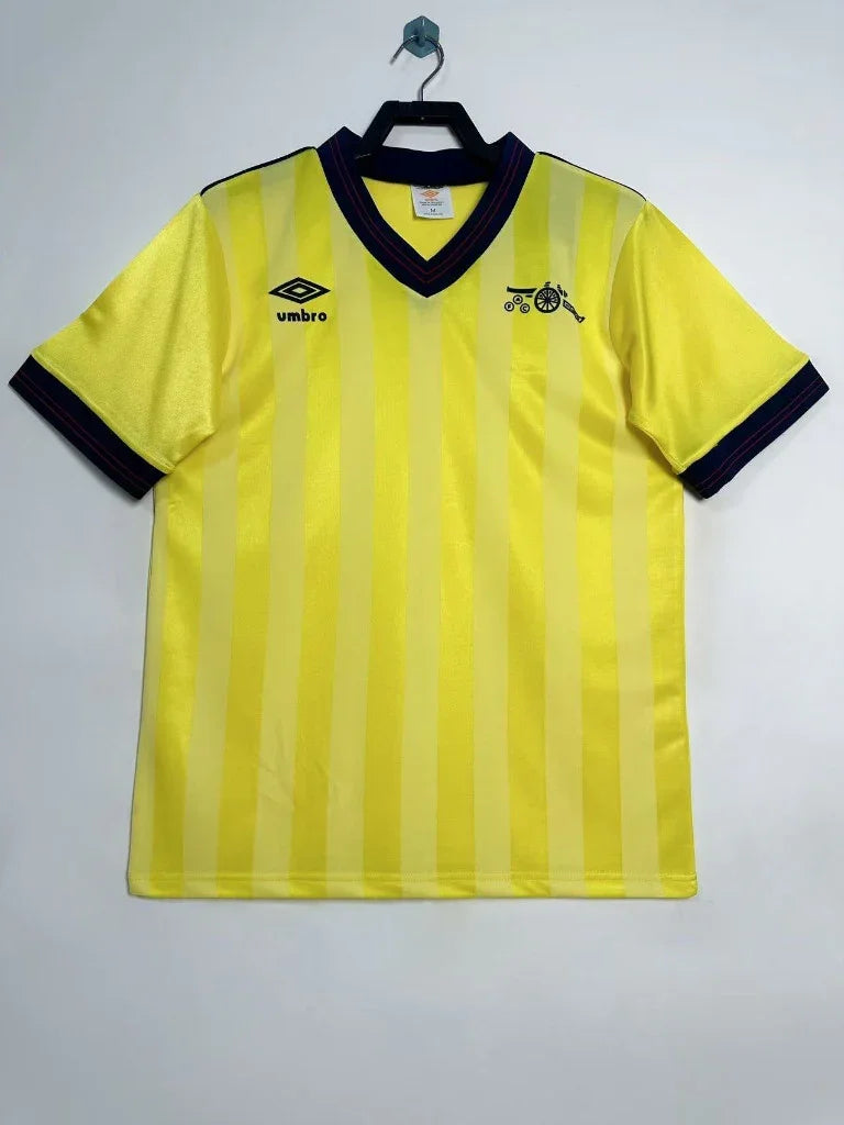 Arsenal 1983/86 Retro Yellow/Black Away Jersey