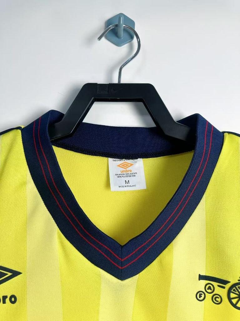 Arsenal 1983/86 Retro Yellow/Black Away Jersey