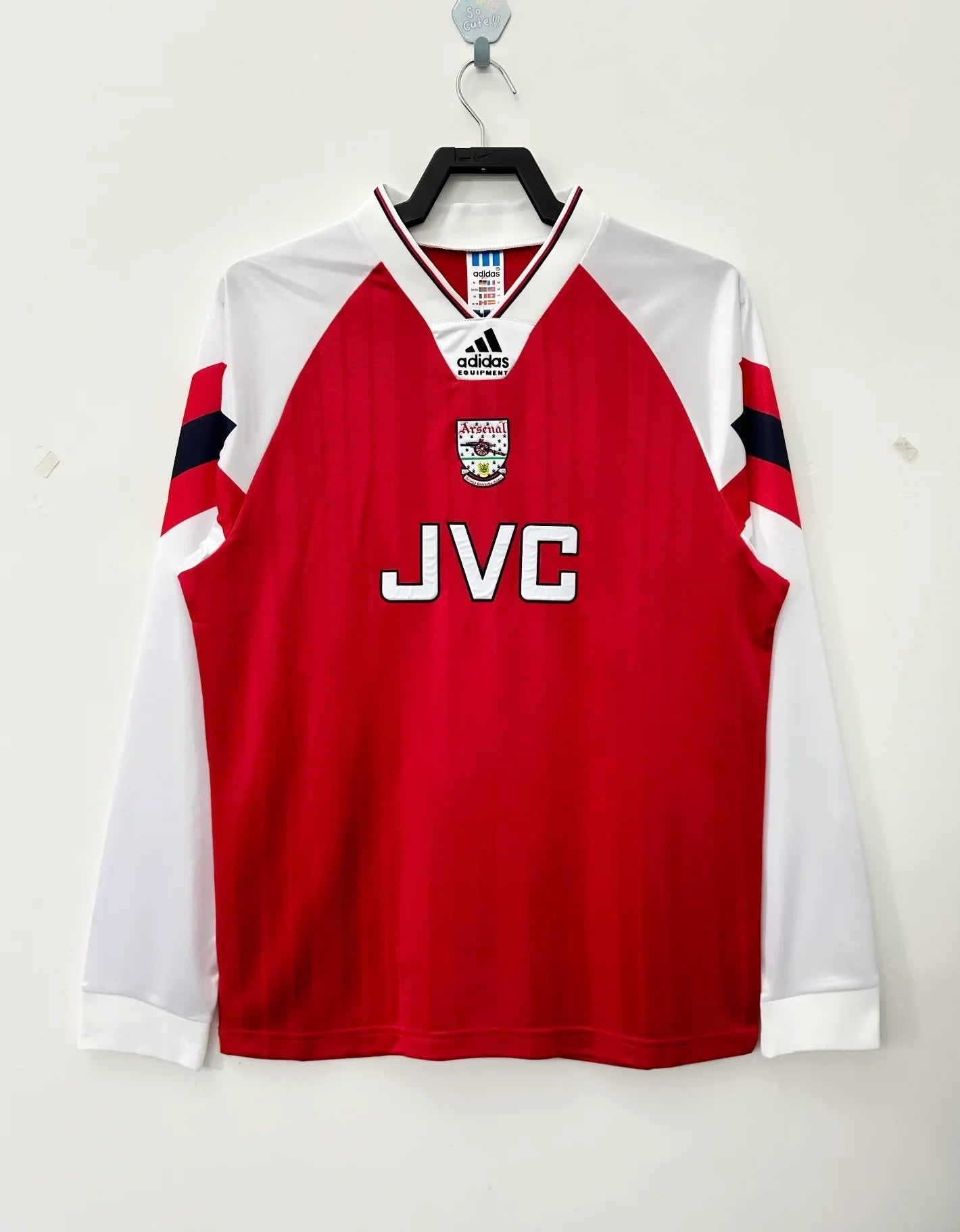 Arsenal 1992/94 Vintage Retro Home Long Sleeve Jersey - Concept Kits
