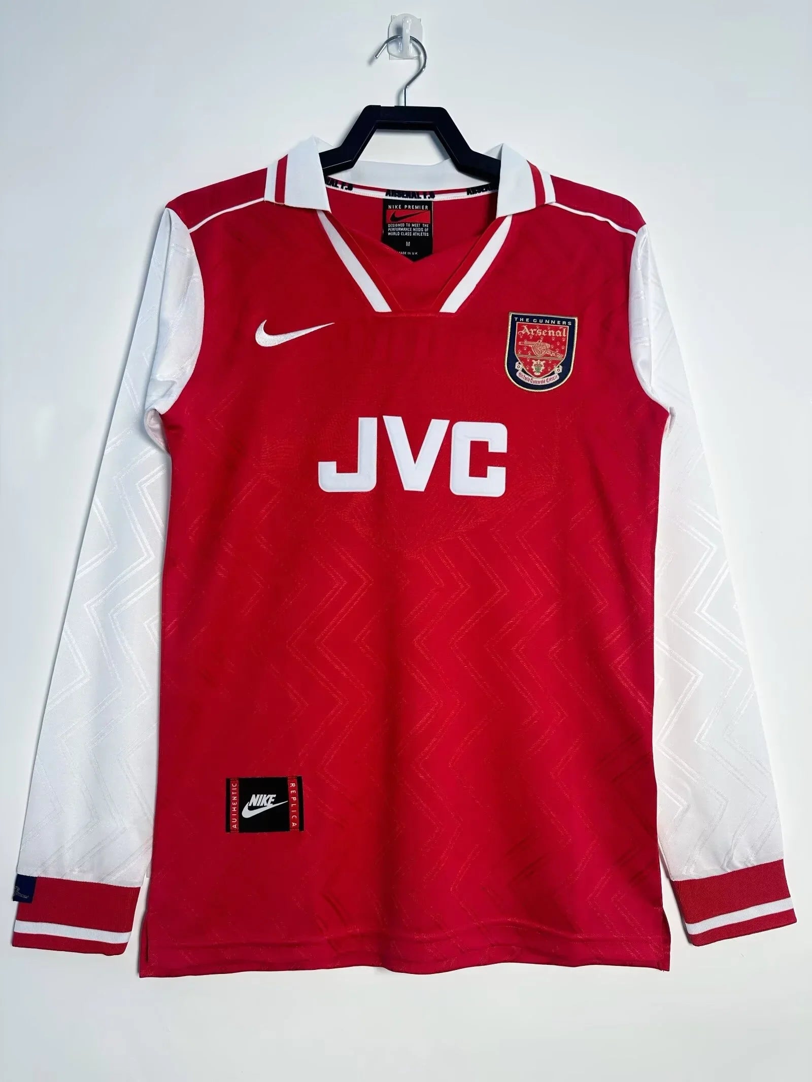 Arsenal 1996/97 Vintage Retro Home Long Sleeve Jersey - Concept Kits