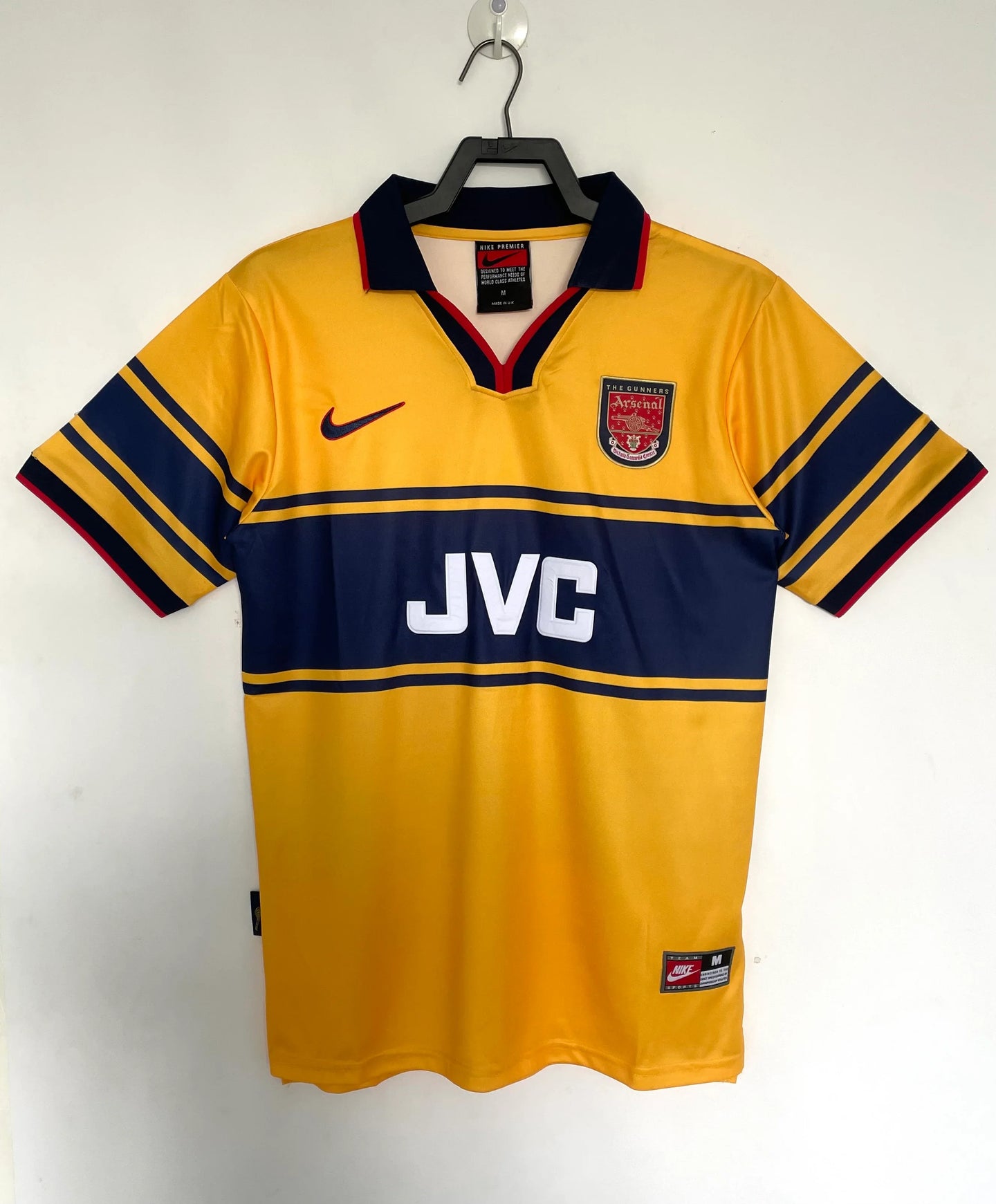 Arsenal 1997/99 Gold Vintage Retro Away Jersey - Concept Kits