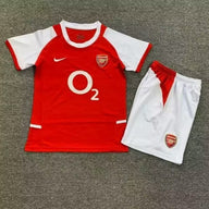 Arsenal 2002/04 Vintage Retro Home Kids Jersey Set