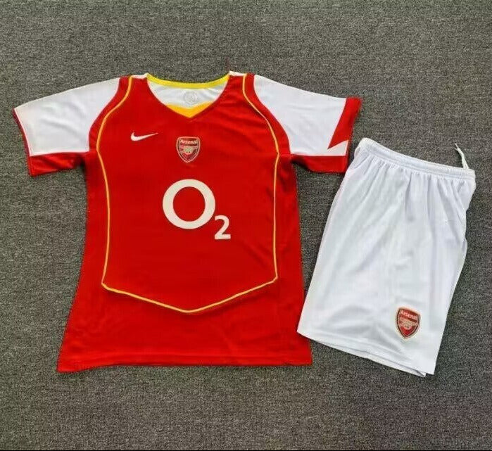 Arsenal 2004/06 Vintage Retro Home Kids Jersey Set