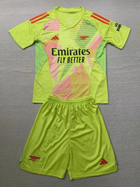 Arsenal 24/25 Kids Green Goalkeeper Kit - Concept Kits