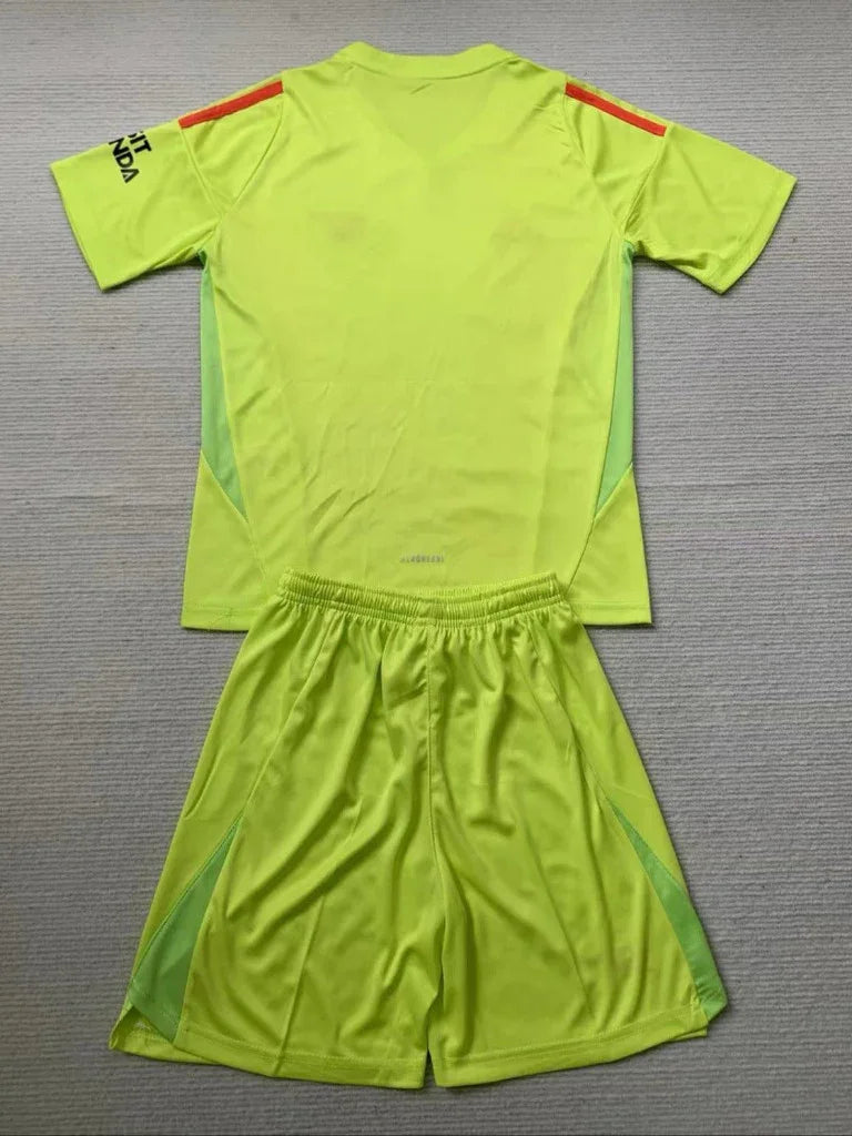 Arsenal 24/25 Kids Green Goalkeeper Kit - Concept Kits
