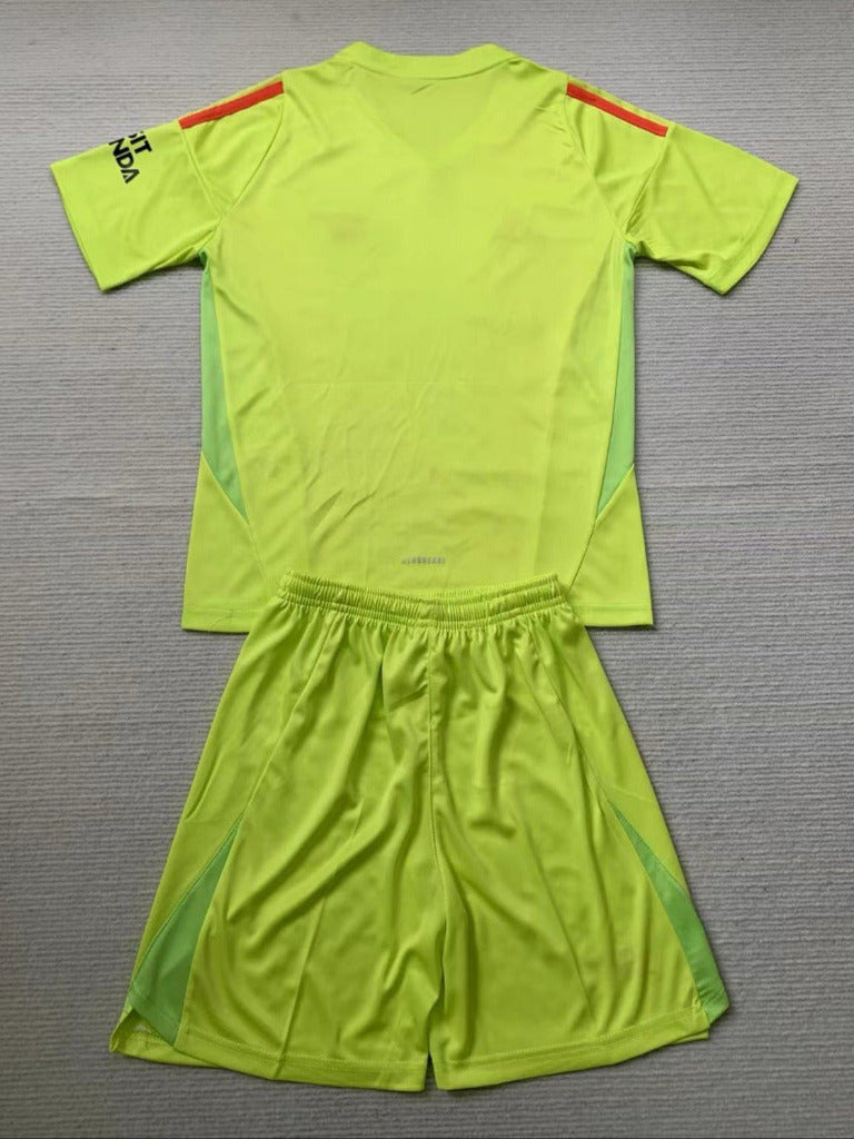Arsenal 24/25 Kids Green Goalkeeper Kit - Concept Kits