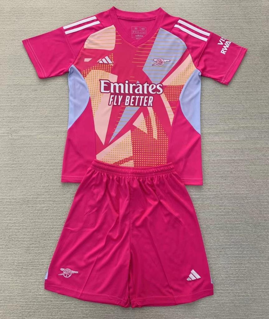 Arsenal 24/25 Pink Goalkeeper Kids Kit - Concept Kits