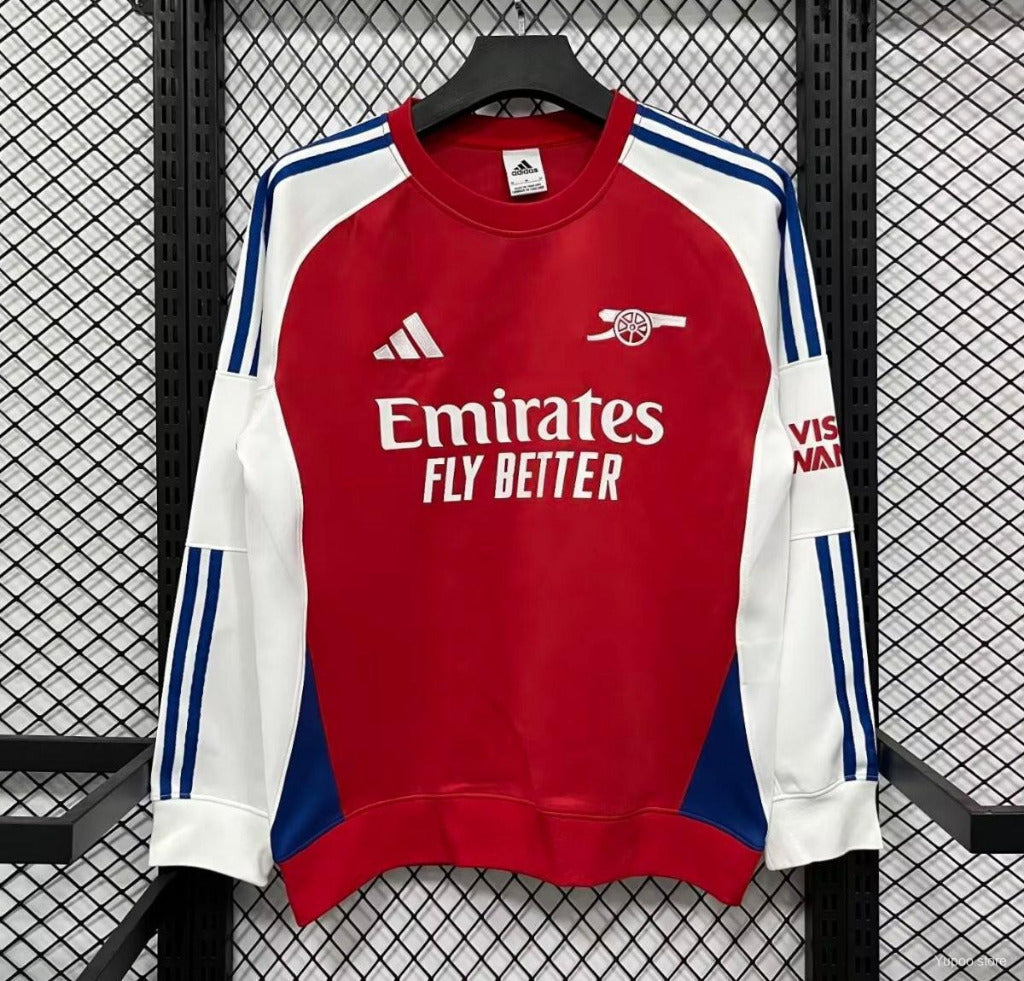 Arsenal 25/26 Better Scarlet/White Home Long Sleeve Jersey