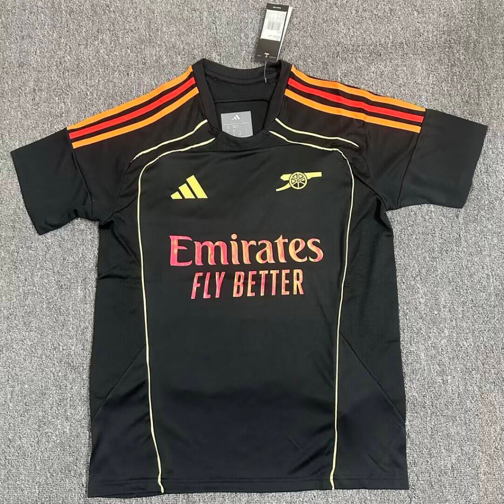 Arsenal 25/26 Black/Orange Pre-Match Training Jersey