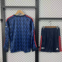 Arsenal 25/26 Blue Away Long Sleeves Kids Jersey Set