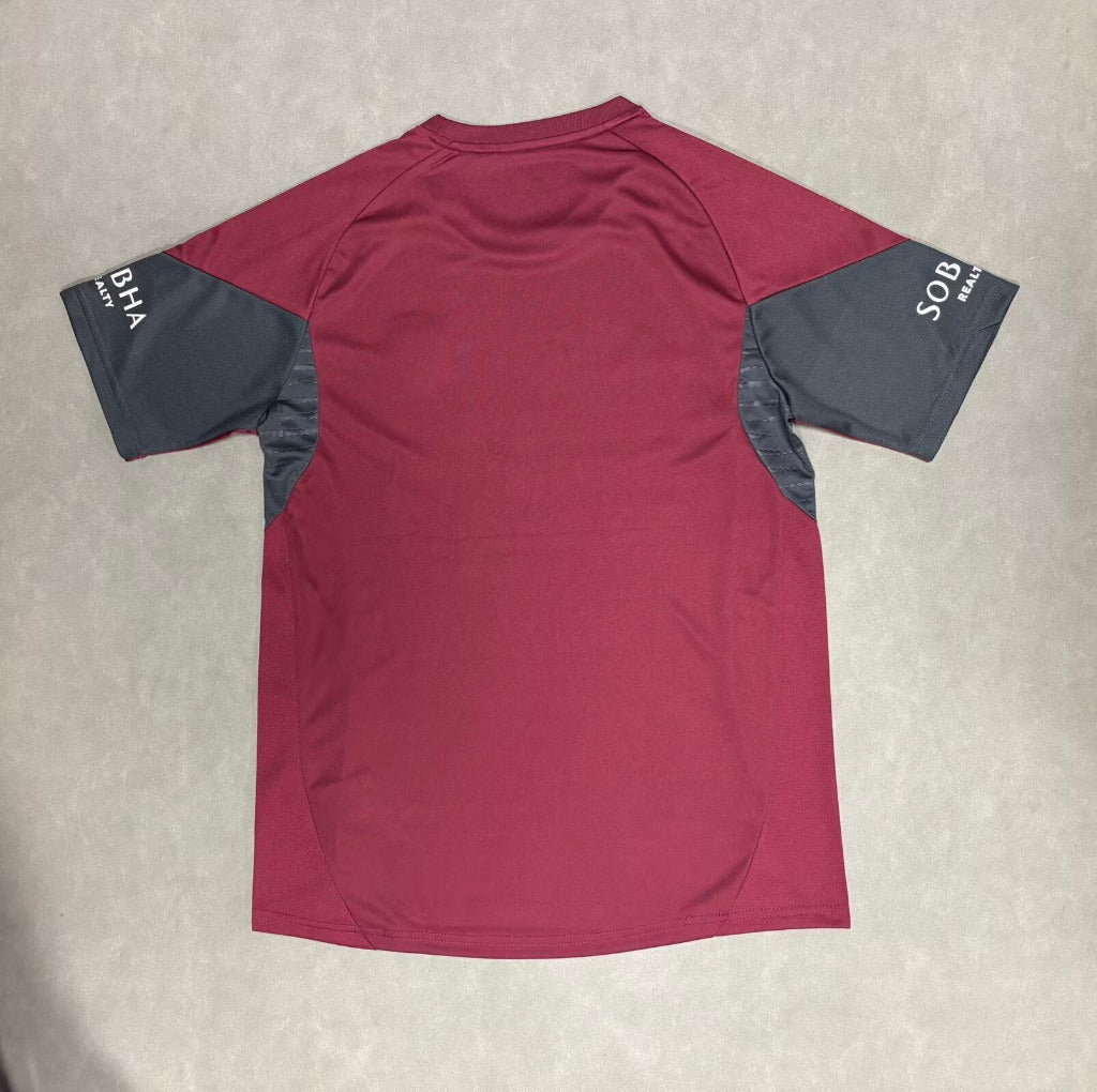 Arsenal 25/26 Burgundy Training Soccer Jersey