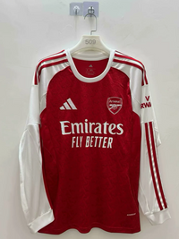 Arsenal 25/26 Home Red/White Long Sleeves Jersey - Concept Kits