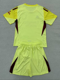 Arsenal 25/26 Kids Goalkeeper Yellow Jersey Set - Concept Kits