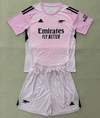 Arsenal 25/26 Pink Goalkeeper Kids Jersey Set