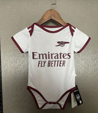Arsenal 25/26 White 3rd Baby Bodysuit