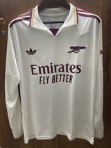 Arsenal 25/26 White 3rd Long Sleeve Jersey