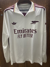 Arsenal 25/26 White 3rd Long Sleeve Jersey