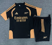 Arsenal 26/27 Black/Orange Training Kids Jersey Set