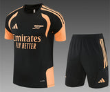 Arsenal 26/27 Black/Orange Training Kids Jersey Set