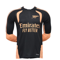 Arsenal 26/27 Black/Orange Training Long Sleeve Player Version Jersey